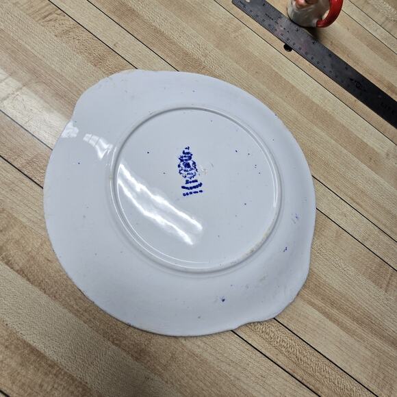 Antique Vintage Royal Bonn Blue Serving Plate Franz Anton Mehlem Bonn Germany - Picture 4 of 8